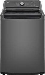 LG 4.1 Cu. Ft. High-Efficiency Top Load Washer TurboDrum Technology Monochrome Grey from Kings Outlet