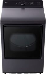 LG - 7.3 Cu. Ft. Smart Gas Dryer with EasyLoad Door - Matte Black - Image 6
