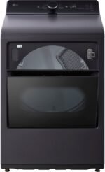 LG - 7.3 Cu. Ft. Smart Gas Dryer with EasyLoad Door - Matte Black - Image 7
