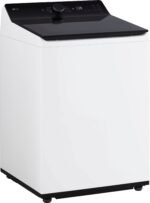 LG - 5.5 Cu. Ft. High Efficiency Smart Top Load Washer with EasyUnload - Alpine White - Image 2