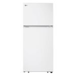 LG - 17.5 Cu. Ft. Garage Ready Top-Freezer Refrigerator with Reversible Doors - White