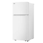LG - 17.5 Cu. Ft. Garage Ready Top-Freezer Refrigerator with Reversible Doors - White - Image 3