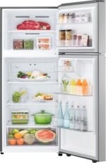 LG - 17.5 Cu. Ft. Garage Ready Top-Freezer Refrigerator with Reversible Doors - Stainless Steel - Image 7