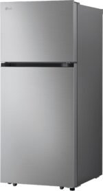 LG - 17.5 Cu. Ft. Garage Ready Top-Freezer Refrigerator with Reversible Doors - Stainless Steel - Image 5