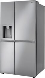 LG 27.12 Cu. Ft. Door-in-Door Side-by-Side Refrigerator SpacePlus Ice System Stainless Steel from Kings Outlet