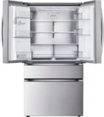 LG Counter-Depth MAX 24.5 Cu. Ft. 4-Door French Door Smart Refrigerator Full-Convert Drawer Stainless from Kings Outlet