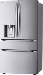 LG Counter-Depth MAX 24.5 Cu. Ft. 4-Door French Door Smart Refrigerator Full-Convert Drawer Stainless from Kings Outlet