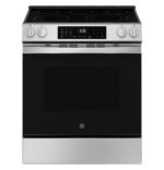 GE 5.3 Cu. Ft. Slide-In Electric Convection Range Steam Cleaning EasyWash Oven Tray Stainless from Kings Outlet