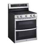 LG - 7.3 Cu. Ft. Freestanding Double Oven Electric True Convection Range with EasyClean and Air Fry - Stainless Steel - Image 2
