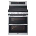 LG - 7.3 Cu. Ft. Freestanding Double Oven Electric True Convection Range with EasyClean and Air Fry - Stainless Steel