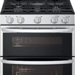 LG - 6.9 Cu. Ft. Freestanding Double Oven Gas True Convection Smart Range with EasyClean and Air Fry - Stainless Steel