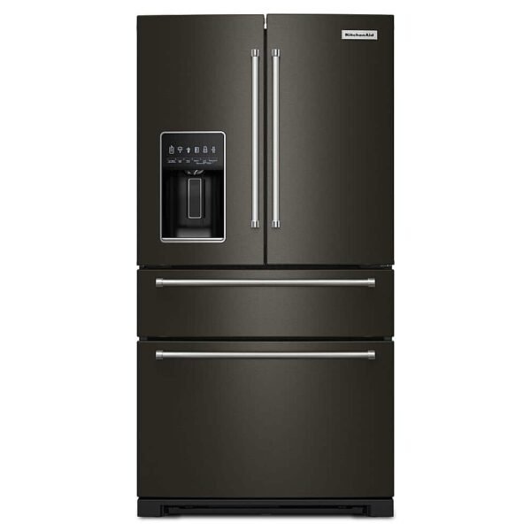KitchenAid 26 cu. ft. French Door Refrigerator Ice Water Dispenser Black Stainless Steel from Kings Outlet
