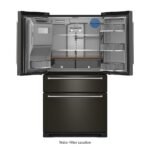 KitchenAid - 26 cu. ft. French Door Refrigerator with Ice and Water Dispenser - Black Stainless Steel - Image 2