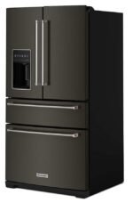KitchenAid - 26 cu. ft. French Door Refrigerator with Ice and Water Dispenser - Black Stainless Steel - Image 7