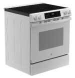 GE - 5.3 Cu. Ft. Slide-In Electric Convection Range with Steam Cleaning and EasyWash Oven Tray - White - Image 3