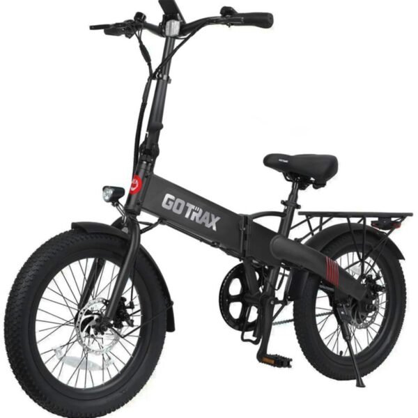 GoTrax Z4 LITE Folding eBike 25mi Max Operating Range 20mph Max Speed Black from Kings Outlet