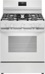 Frigidaire - 5.1 Cu. Ft Freestanding Gas Range with Quick Boil Burner - White