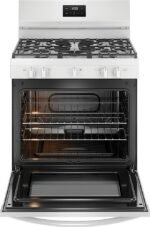 Frigidaire - 5.1 Cu. Ft Freestanding Gas Range with Quick Boil Burner - White - Image 3