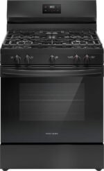 Frigidaire - 5.1 Cu. Ft Freestanding Gas Range with Quick Boil Burner - Black