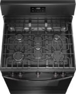 Frigidaire - 5.1 Cu. Ft Freestanding Gas Range with Quick Boil Burner - Black - Image 5