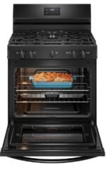 Frigidaire - 5.1 Cu. Ft Freestanding Gas Range with Quick Boil Burner - Black - Image 4