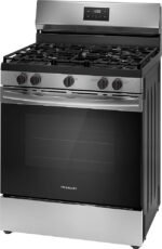 Frigidaire - 5.1 Cu. Ft Freestanding Gas Range with Quick Boil Burner - Stainless Steel - Image 2