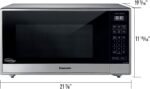 Panasonic - 1.6 Cu. Ft. 1250Watt Countertop Microwave Oven with Cyclonic Inverter Technology - Stainless Steel/silver - Image 6