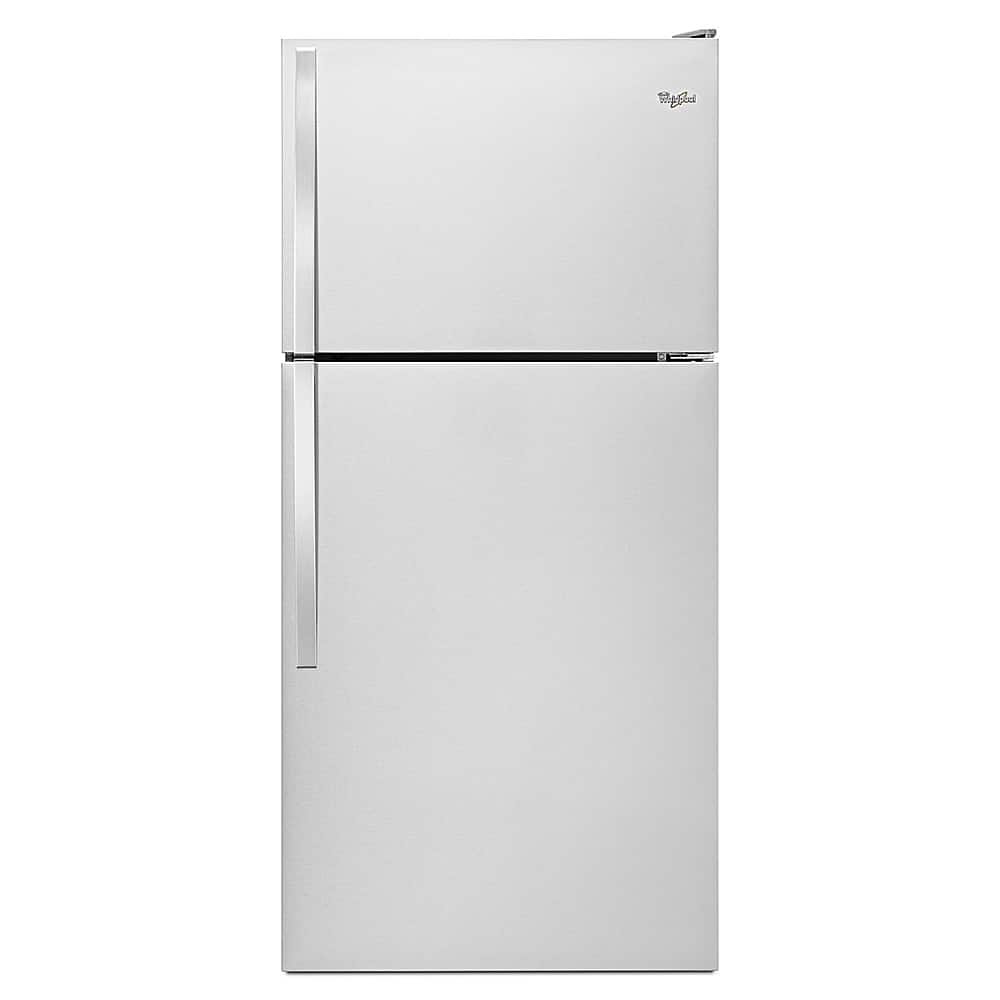 Whirlpool 18.2 Cu. Ft. Top-Freezer Refrigerator Monochromatic Stainless Steel from Kings Outlet