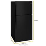 Whirlpool 18.2 Cu. Ft. Top-Freezer Refrigerator Black from Kings Outlet