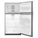 Whirlpool - 20.5 Cu. Ft. Top-Freezer Refrigerator - Stainless Steel - Image 2