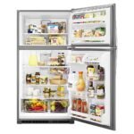 Whirlpool - 20.5 Cu. Ft. Top-Freezer Refrigerator - Stainless Steel - Image 3