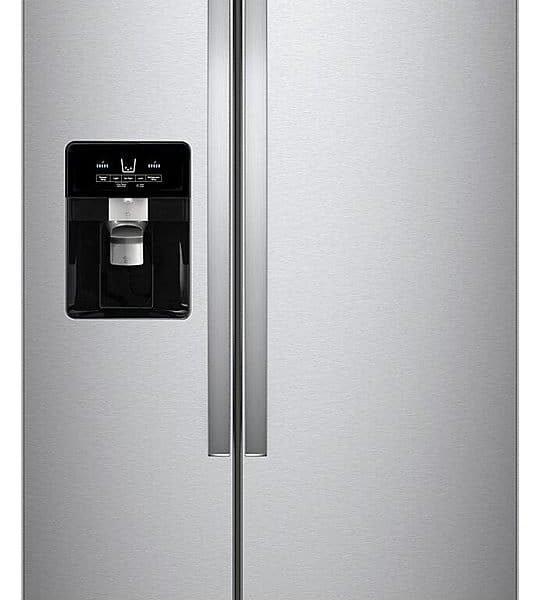 Whirlpool 21.4 Cu. Ft. Side-by-Side Refrigerator Fingerprint Resistant Stainless Steel from Kings Outlet