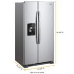 Whirlpool 21.4 Cu. Ft. Side-by-Side Refrigerator Fingerprint Resistant Stainless Steel from Kings Outlet