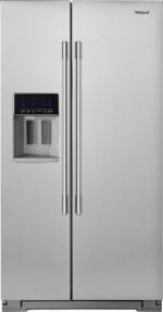 Whirlpool - 20.6 Cu. Ft. Side-by-Side Counter-Depth Refrigerator - Stainless Steel