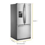 Whirlpool 19.7 Cu. Ft. French Door Refrigerator Stainless Steel from Kings Outlet