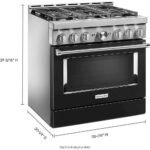 KitchenAid - Commercial-Style 5.1 Cu. Ft. Slide-In Gas True Convection Range with Self-Cleaning - Imperial Black - Image 3