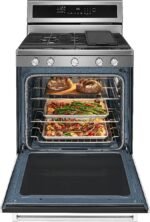 KitchenAid - 5.8 Cu. Ft. Self-Cleaning Freestanding Gas True Convection Range with Even-Heat - Stainless Steel - Image 3