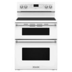 KitchenAid 6.7 Cu. Ft. Self-Cleaning Freestanding Double Oven Electric Convection Range White from Kings Outlet
