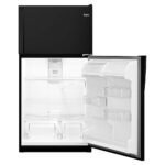 Whirlpool - 20.5 Cu. Ft. Top-Freezer Refrigerator - Black - Image 2