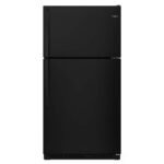 Whirlpool - 20.5 Cu. Ft. Top-Freezer Refrigerator - Black
