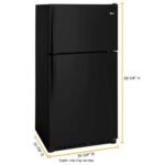 Whirlpool - 20.5 Cu. Ft. Top-Freezer Refrigerator - Black - Image 6