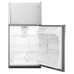 Whirlpool 20.5 Cu. Ft. Top-Freezer Refrigerator Monochromatic Stainless Steel from Kings Outlet