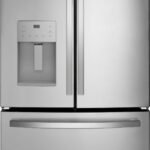 GE - 20.6 Cu. Ft. French Door Counter Depth Refrigerator with Space Saving Icemaker - Stainless Steel