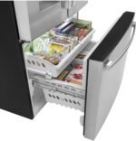 GE - 20.6 Cu. Ft. French Door Counter Depth Refrigerator with Space Saving Icemaker - Stainless Steel - Image 6