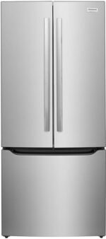 Frigidaire - Gallery 20.0 Cu. Ft. French Door Standard-Depth Refrigerator with Internal Water Dispenser - Smudge Proof Stainless Steel