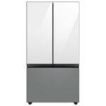 Samsung - BESPOKE 30 cu. ft. 3-Door French Door Smart Refrigerator with AutoFill Water Pitcher - Custom Panel Ready