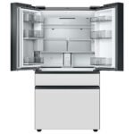 Samsung - BESPOKE 29 cu. ft. 4-Door French Door Smart Refrigerator with Family Hub - Custom Panel Ready - Image 7