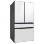 Samsung - BESPOKE 29 cu. ft. 4-Door French Door Smart Refrigerator with AutoFill Water Pitcher - White Glass - Image 2