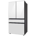 Samsung - BESPOKE 29 cu. ft. 4-Door French Door Smart Refrigerator with AutoFill Water Pitcher - White Glass - Image 4