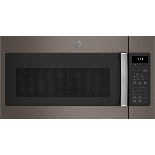 GE 1.9 Cu. Ft. Over-the-Range Microwave Sensor Cooking Steam Cleaning Slate from Kings Outlet